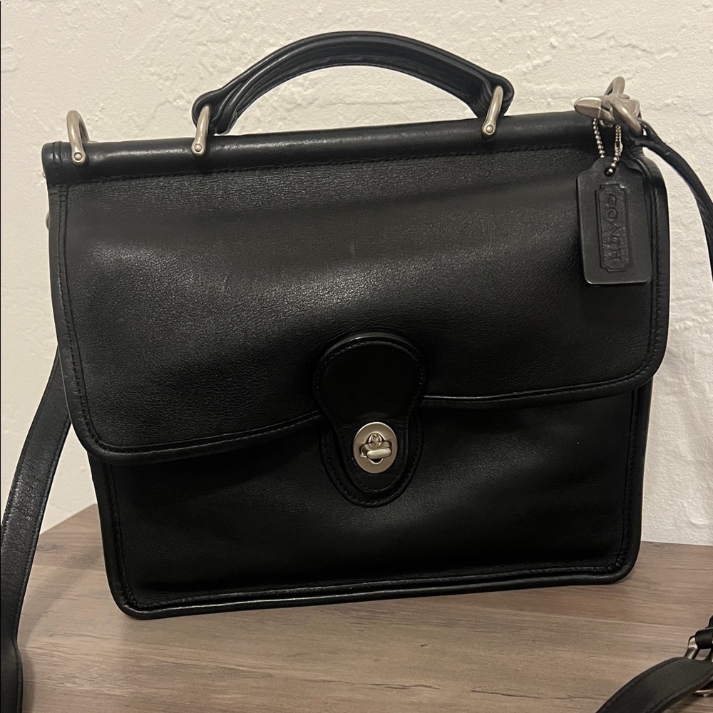 Coach Black Leather Crossbody Bag
